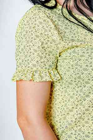 Домашний женский комплект, пижама, желтый, 100%хлопок Крохатушка одяг Киев