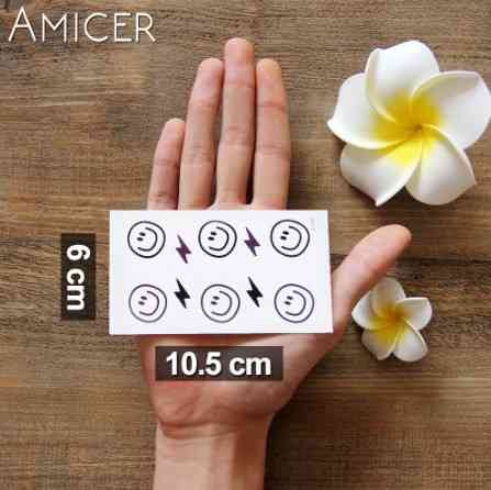 Тимчасове тату "Смайлик" - 10*6см Київ