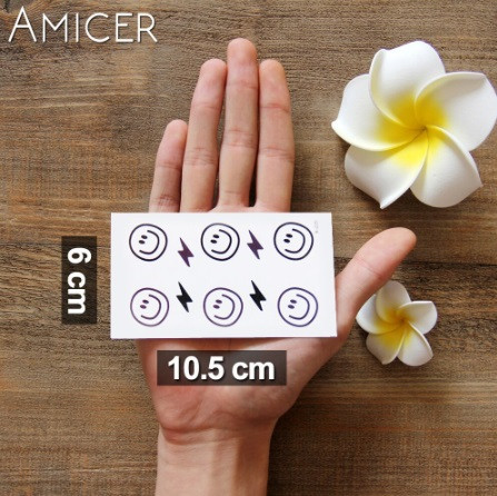 Тимчасове тату "Смайлик" - 10*6см Київ - фото 2