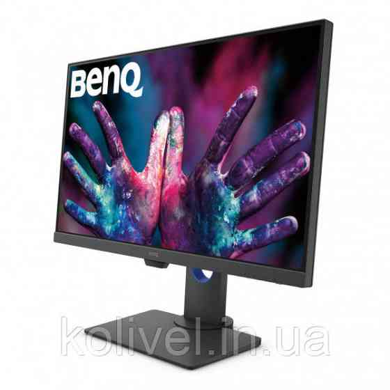 TFT 27" BenQ PD2700U, IPS, 4K UHD, HDMI, DP, mDP, USB, Pivot, колонки, темно сірий (9H.LHALB.QBE) Київ