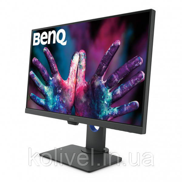 TFT 27" BenQ PD2700U, IPS, 4K UHD, HDMI, DP, mDP, USB, Pivot, колонки, темно сірий (9H.LHALB.QBE) Київ - фото 3