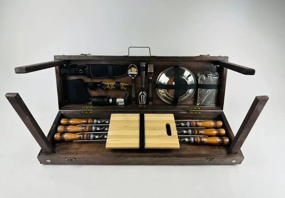 Набори шампурів, Набір шампурів у кейсі "Компакт" Шампури, вертіла Тернопіль - фото 5