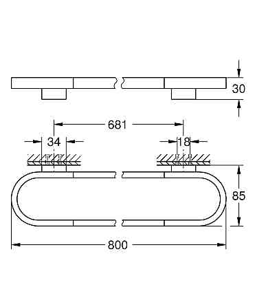 Тримач для рушників Grohe Selection (41058000) Київ