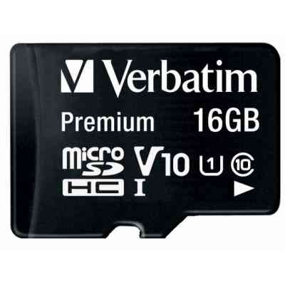 Карта памяти Verbatim 16GB microSDHC class 10 (MDAVR-10/G) Винница