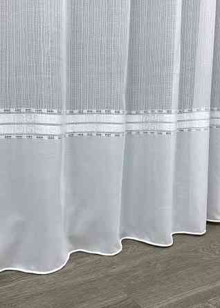 Тюль льон "Мережка" колір білий 1357т Київ