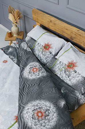Комплект постільної білизни Ideal Textile бязь з принтом двоспальний євро (56860703) Чернівці - фото 4