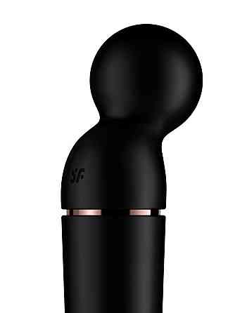 Вибратор-микрофон универсальный Satisfyer Planet Wand-er для стимуляции всего тела, черный Sex Aura Киев