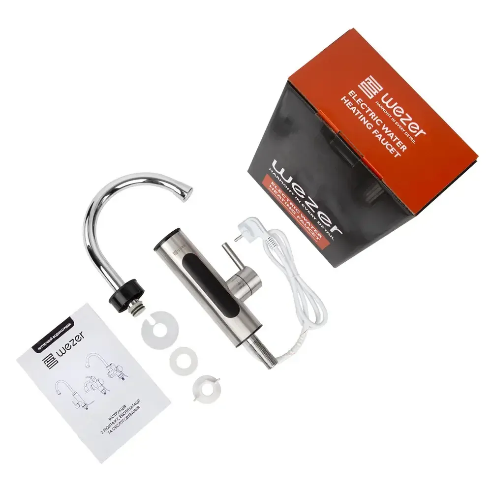 Проточний кран водонагрівач WEZER SDS-A14T Київ - фото 2