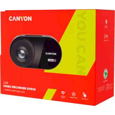 Відеореєстратор Canyon DVR10 FullHD 1080p Wi-Fi Black (CND-DVR10) Вінниця