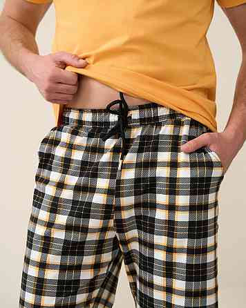 Чоловічий комплект для дому та відпочинку з шортами в карту — Excellent Tom John XXL Київ