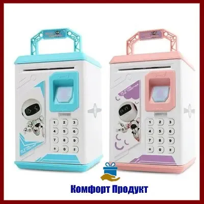 Электронная Копилка сейф с отпечатком пальца и кодовым замком «BODYGUARD» + купюроприемник Коломия