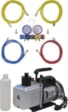 Pompa próżniowa 100 l/min 4-drożny manometr kolektora Systemy klimatyzacji Київ - фото 1