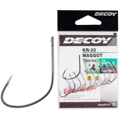 Крючок Decoy KR-33 Maggot 8 (14 шт/уп) (1562.05.42) Винница