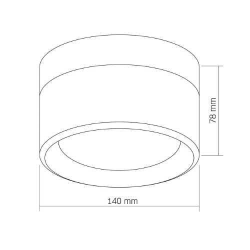LED Світильник круглий 9W чорний VL-BHD01-09CBB Videx Житомир