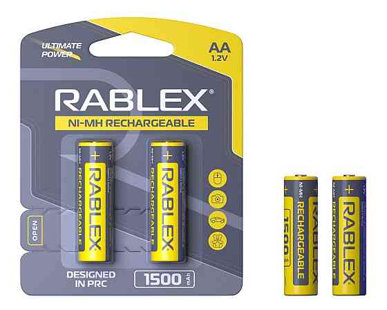 Аккумулятор Rablex HR6/AA Ni-MH 1500mAh 1.2V 1 шт. Днепр