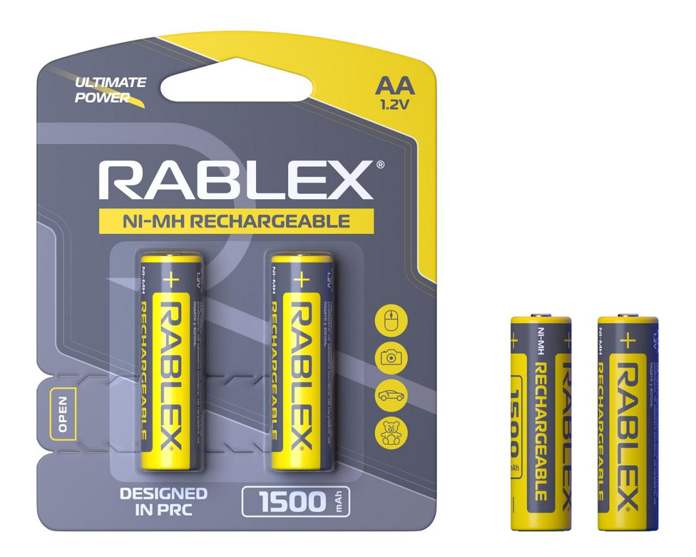 Акумулятор Rablex HR6/AA Ni-MH 1500mAh 1.2V 1 шт. Дніпро - фото 1