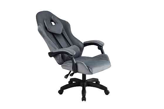 Крісло геймерське Гладіатор, велюр сірий Київ