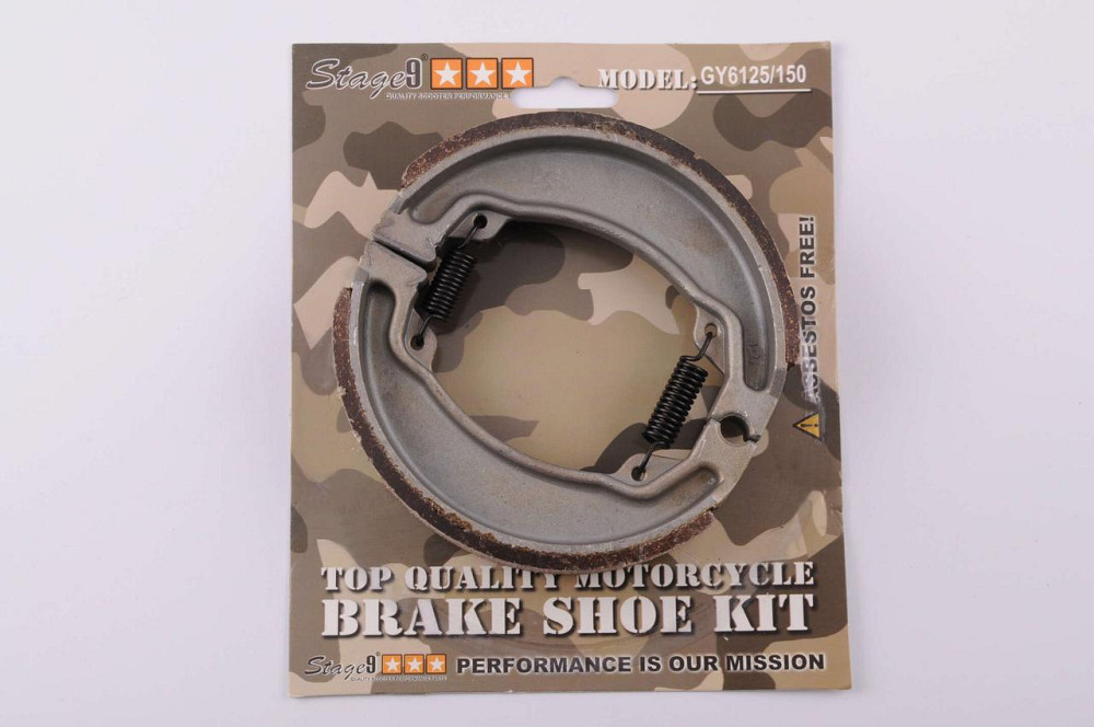 Колодки тормозные (барабан) скутер 4 Т китай 50-150 (13 колесо) Мукачево - изображение 1