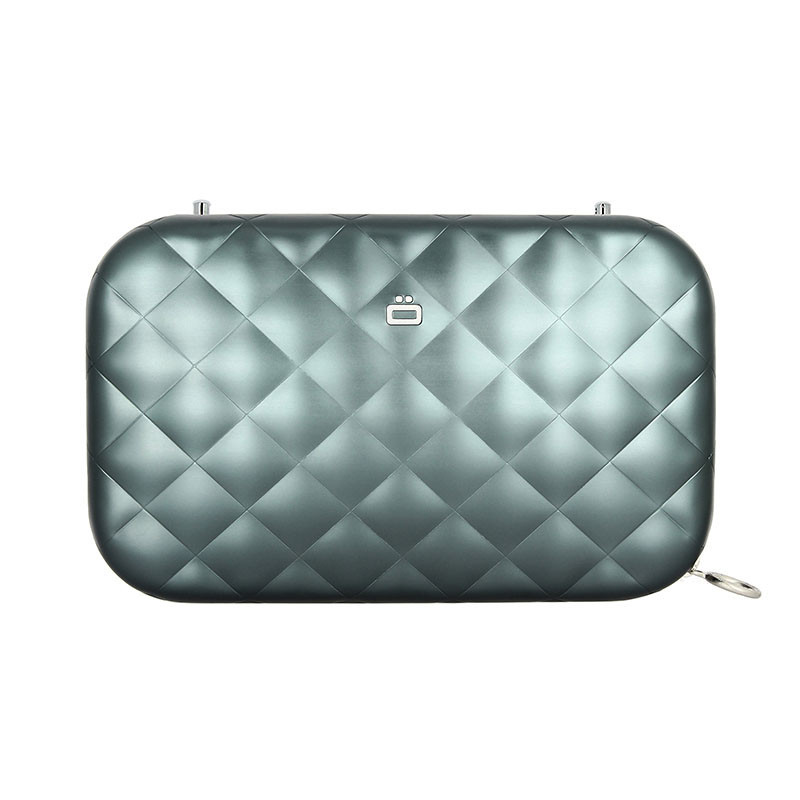 Клатч-сумка на молнии Ogon Quilted ledy bag (20.5 х 12.5 см) Платиновый Киев - изображение 3