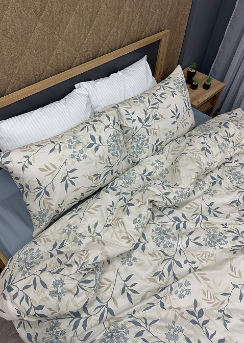 Комплект постельного белья, Decorator Isadora Двуспальный 180х215 с цветочным принтом (88-002) Киев - изображение 7