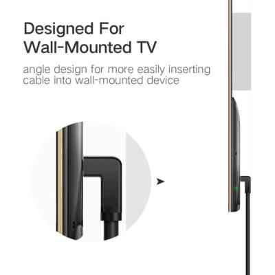 Кабель мультимедійний HDMI M to HDMI M 1.0m 90° corner HD103 black Ugreen (10172) Вінниця