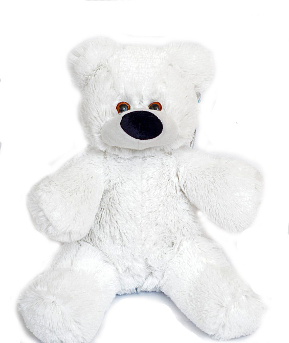 Плюшевый мишка Алина Бублик 55 см белый Киев - изображение 1