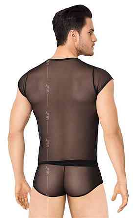 Чоловічий комплект білизни - Shirt and Shorts 4608, black - M/L Sex Aura Київ