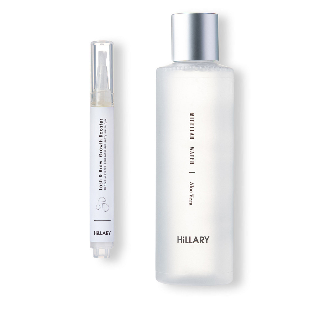 Пептидная бустер-сыворотка для роста ресниц и бровей Hillary Lash & Brow Growth Booster + Мицеллярная вода Hillary MICELLAR WATER Киев - изображение 1