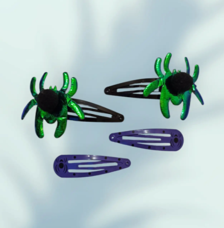 Заколки на Хелловін Павуки one size різнобарвний Київ