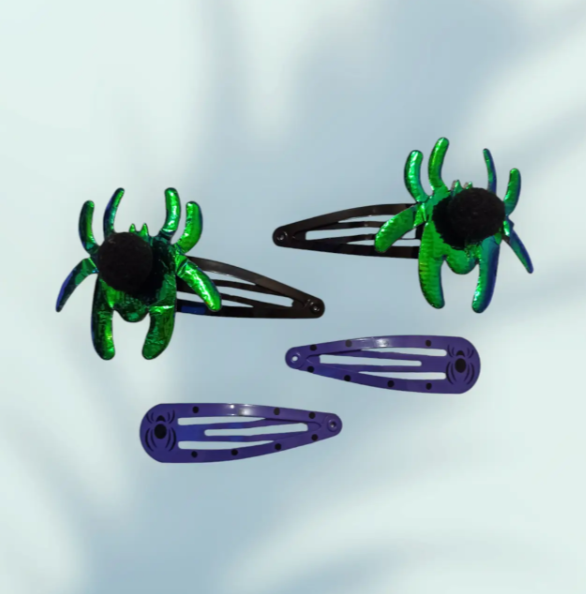 Заколки на Хелловін Павуки one size різнобарвний Київ - фото 1