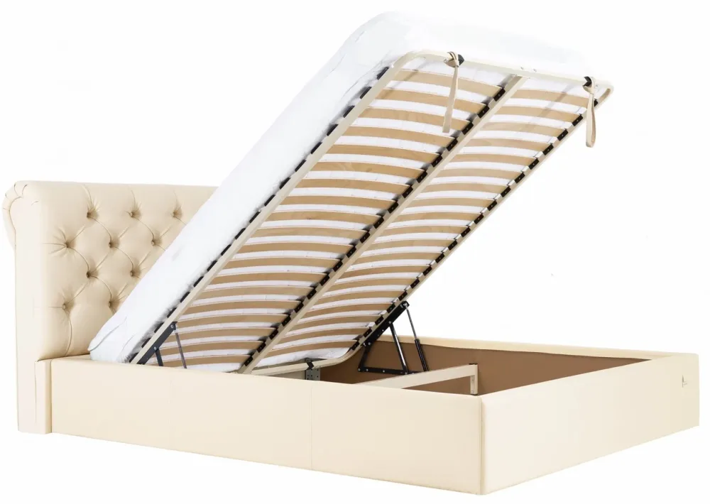 Кровать Двуспальная London Comfort 180 х 200 см Fly 2207 С подъемным механизмом и нишей для белья Бежевый Киев - изображение 8