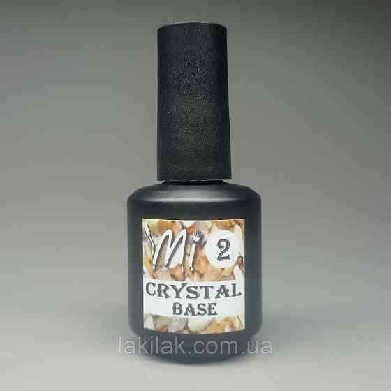 Crystal base Mi #2 (молочна база із золотою поталлю) 15мл (пляшка з пензликом) Херсон