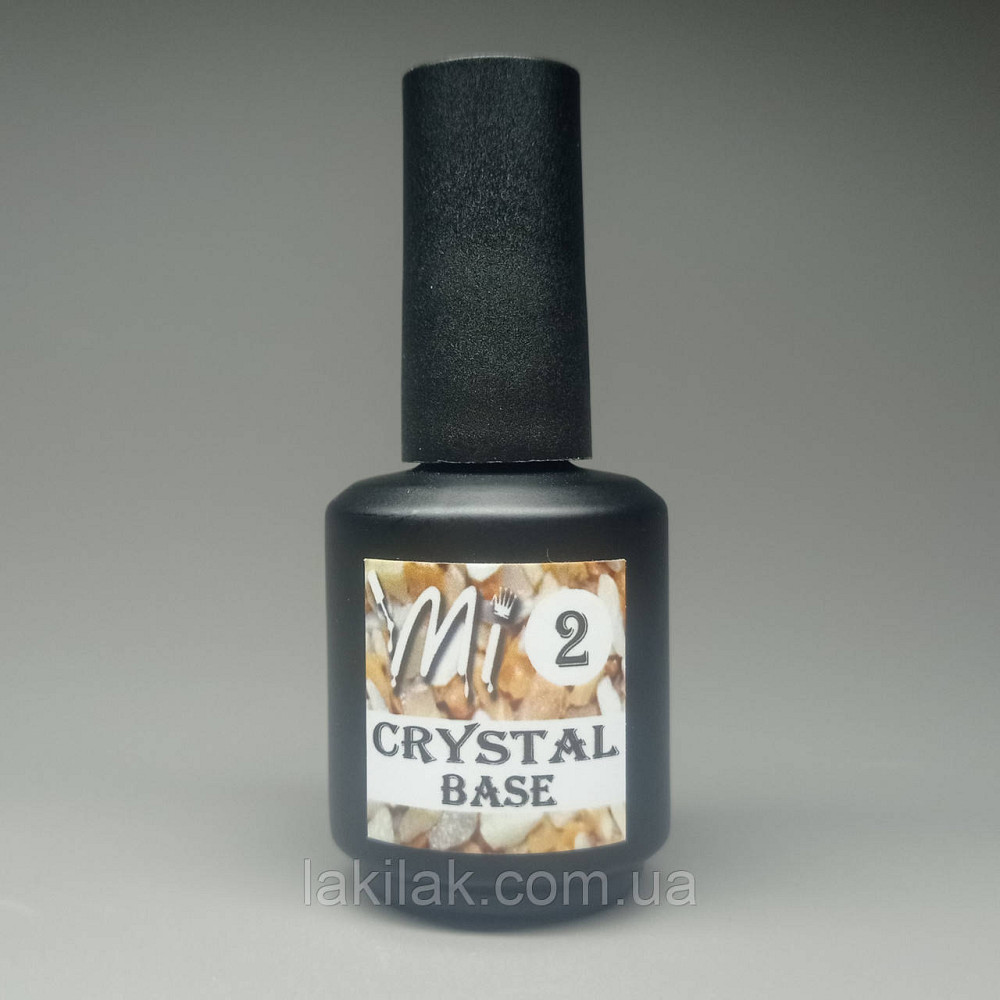 Crystal base Mi #2 (молочна база із золотою поталлю) 15мл (пляшка з пензликом) Херсон - изображение 1