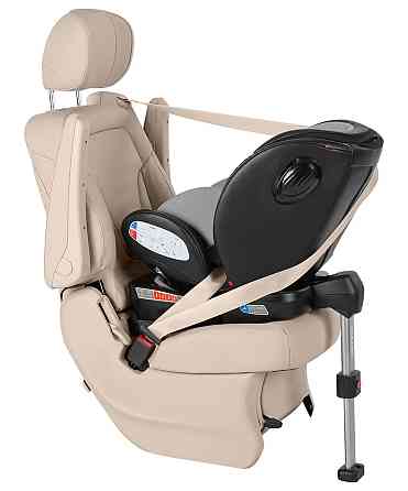 Автокресло детское с ситемой ISOFIX поворотное с опорной стойкой с рождения до 36 кг Asteroid+ CRL-15801 Marble Grey 0+1/2/3 Carrello Кривой Рог
