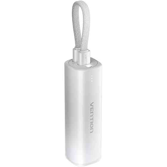 УМБ Vention 5000mAh 20W PD, USB-C In/Out, Lightning In/Out, with cable, Gradient Gray Вінниця