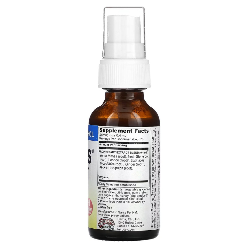 Спрей Herbs Etc.Singer's Soothing Throat Spray 30 мл лимон-мед Киев - изображение 2
