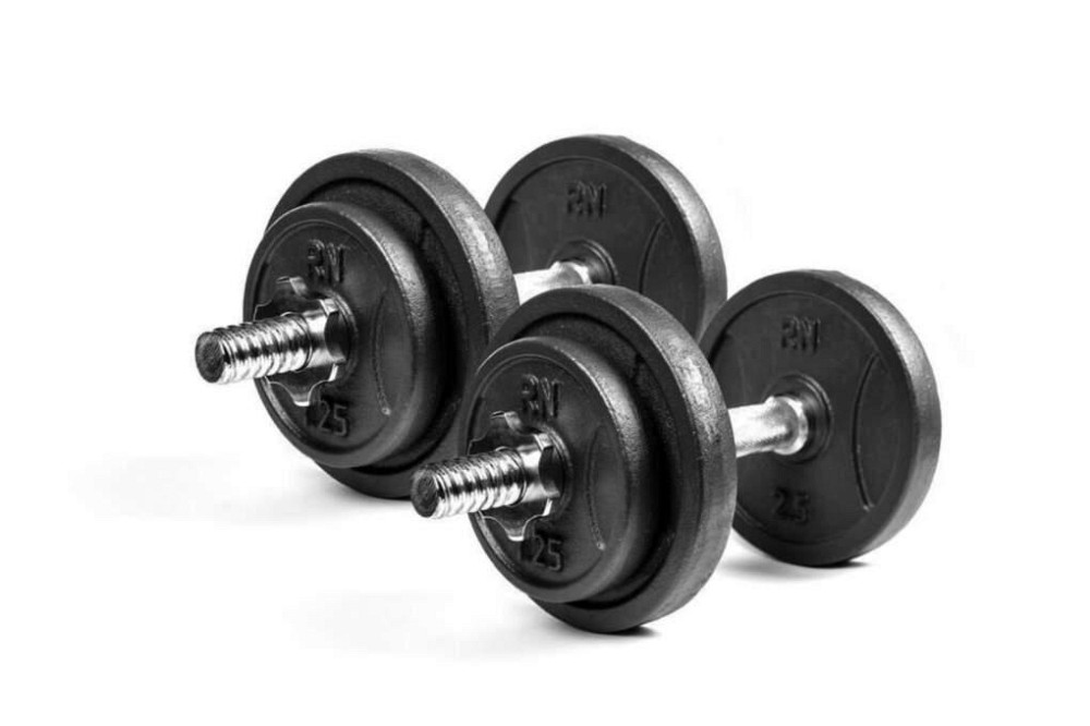 Набор 50 кг Штанга + W-образный гриф + Гантели наборные Гантели, гири, штанги и диски металлические блины Киев - изображение 4