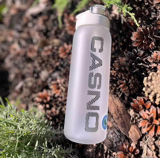 Пляшка для води CASNO спортивна пластикова фляга для тренувань і фітнесу 1000 мл KXN-1247 Біла Київ - фото 10