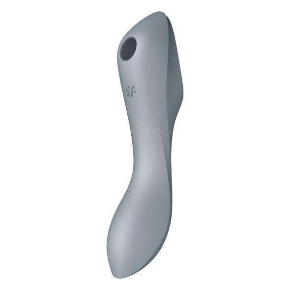 Вакуумний стимулятор з вібрацією Satisfyer Curvy Trinity 3 BlueGrey Sex Aura Київ - фото 1