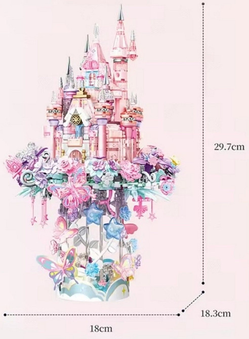 Конструктор Замок на квітах 822 блоків Лего Подарунковий у Коробці. Харків - фото 5
