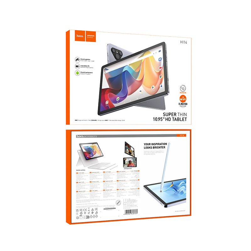 Планшет HOCO HI14 10.95-inch calling tablet PC (Europe Asia and Africa) Starry Gray Київ - фото 2