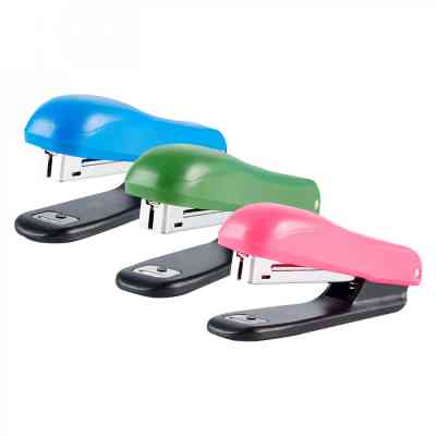 Степлер Baoke пластиковий, 10 аркушів, скоби №10, асорті (STAP-BAO-ST1122) Вінниця