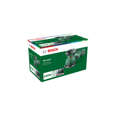 Шлифовальная машина Bosch PEX 220 A 200W, 125мм 24000об/мин, 1.2кг (0.603.378.000) Винница - изображение 2