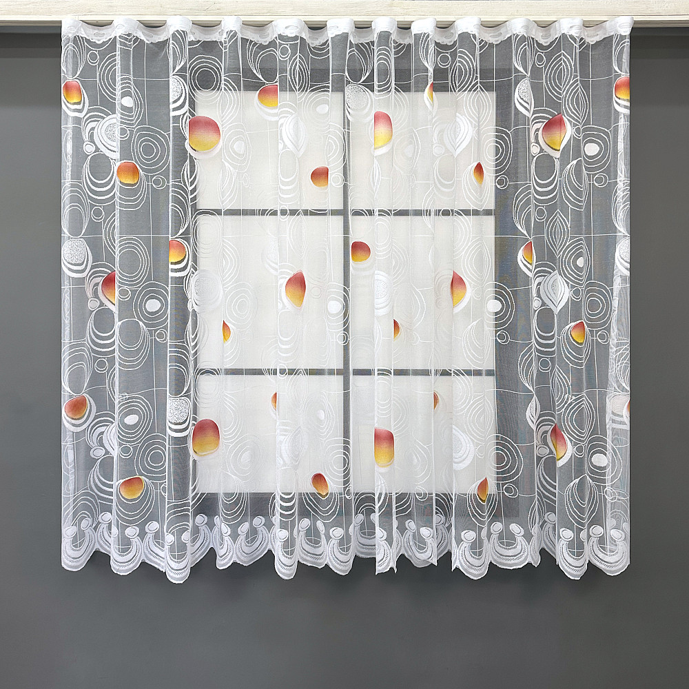 Тюль жакард VR-Textil № 1883т Арка на кухню колір білий 400х150 см (53-0084) Київ - фото 2