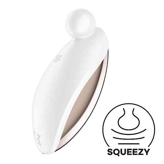 Вібратор для зовнішньої стимуляції Satisfyer Spot On 2 White, дуже потужний, гнучкий відросток Sex Aura Київ