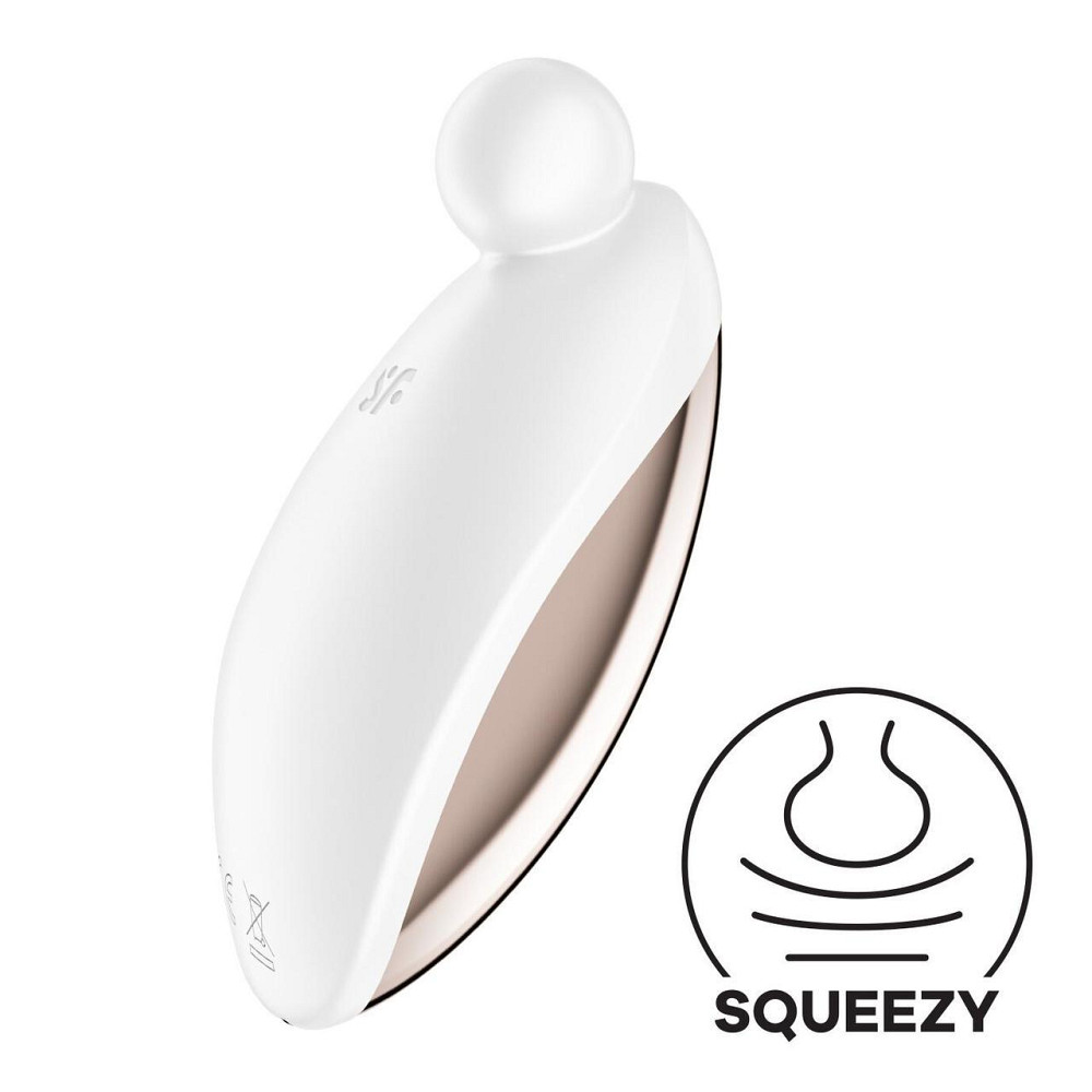 Вібратор для зовнішньої стимуляції Satisfyer Spot On 2 White, дуже потужний, гнучкий відросток Sex Aura Київ - фото 1