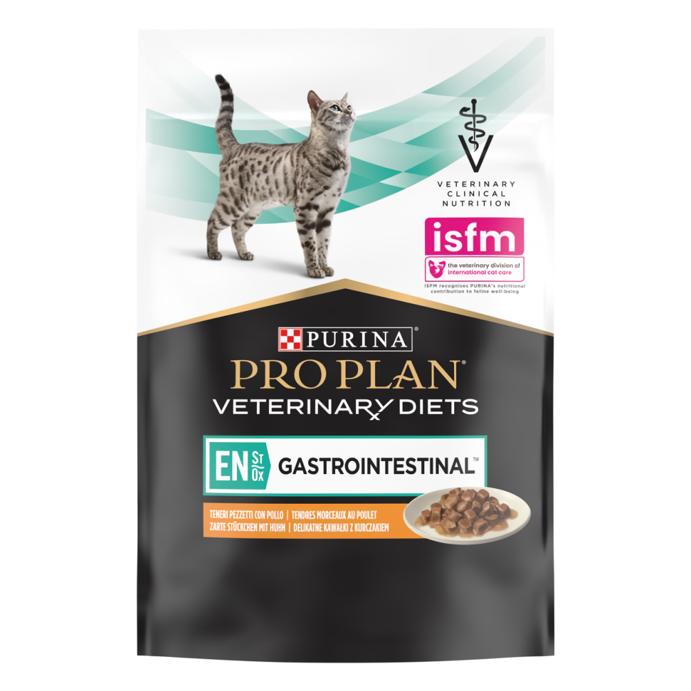Упаковка Purina Pro Plan Veterinary Diets Gastrointestinal з куркою для кішок при хворобах ШКТ 10 x 85 г Вінниця - фото 2