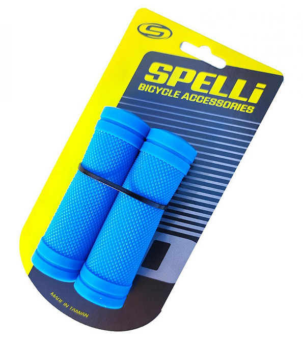 Грипси (ручки керма) дитячі, сині, прямі, гума-каучук, під Ревошифт, довжина 90 мм Spelli SBG-660S Мукачево - фото 1