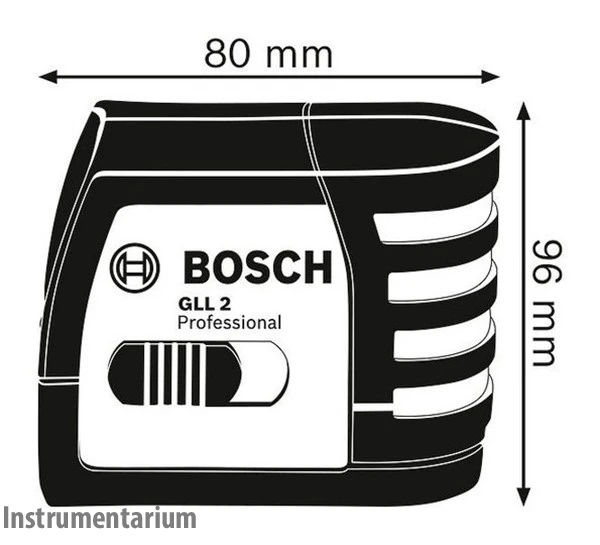 Профессиональный лазерный нивелир Bosch Professional GLL 2 с держателем MM 2 : два красных луча, 10 м Киев - изображение 5