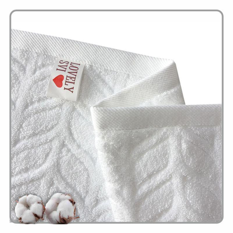 Полотенце банное Lovely Svi хлопок жаккардовое для ванной, в подарочном пакете - 70 х 140 см Milano Белый Киев - изображение 2